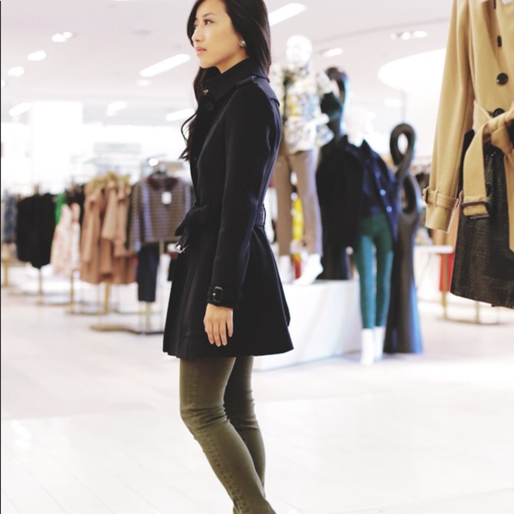 Black Rivet  peacoat.  Sz L